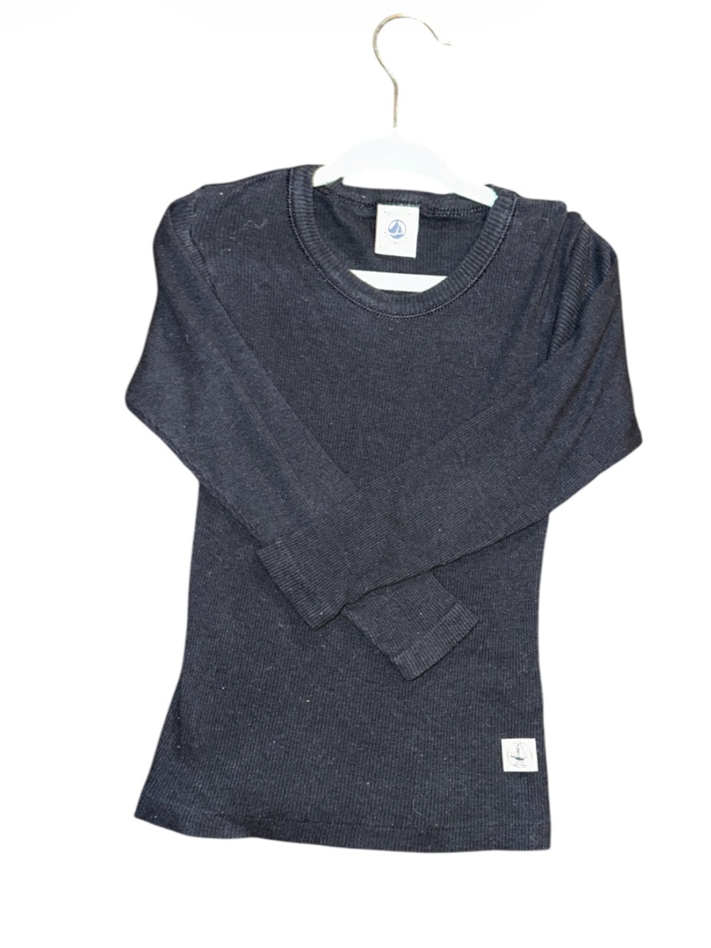 PETIT BATEAU Long Sleeve Thermal Top - Navy